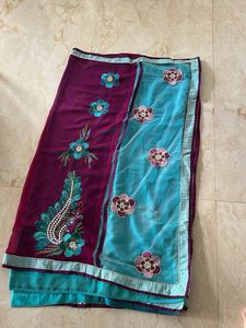 Embellished Silk Saree
