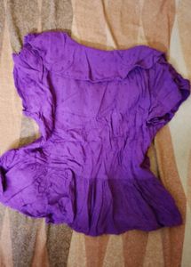 Beautiful Purple Embroidered Top