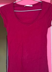 Skin Tight V-Neck Top