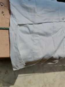 White Embellished Collared Shirt