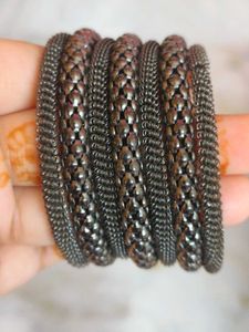 Boho Metallic Bangles Set