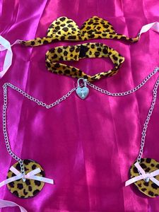 Leopard Print Lingerie Set Free Size