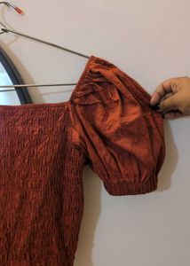 Puff Sleeve Square Neck Top