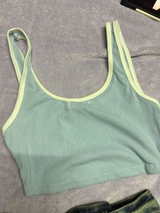 Cute Blue Crop Top 32-34