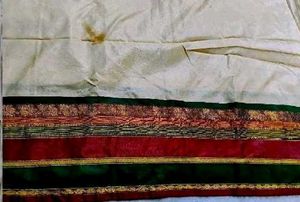 cream multi colour kanjivaram silk saree