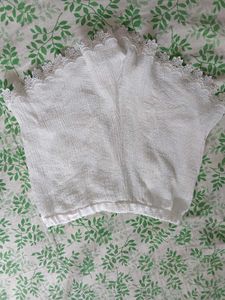 aesthetic white lace shorts