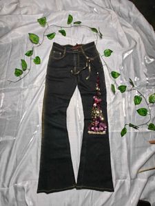 Sparkly Flared Jeans