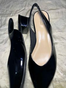 Elegant Black Slingback Heels