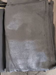 Black &amp; Gold Embroidery Semi stitched material