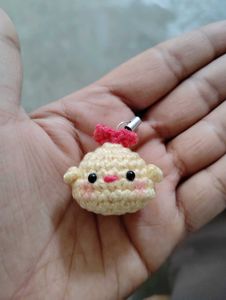 Crochet Chick phone charm