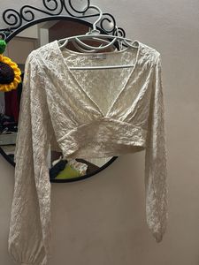 off white crop top