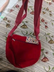 Chic Red &amp; Floral Clutch