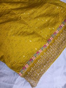 NEW! Yellow kurti pant dupatta set for haldi