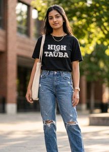 Black Graphic Tee (High Tauba)