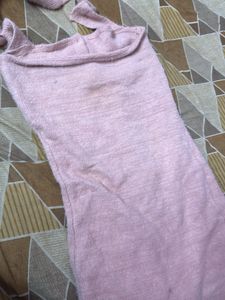 Chic Pink Fuzzy Halter dress