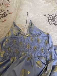 pastel blue one piece kurta gown🌸