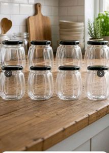 Set of 8 Spice Jars premium quality jaar