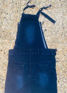 Stylish Denim Pinafore Dress