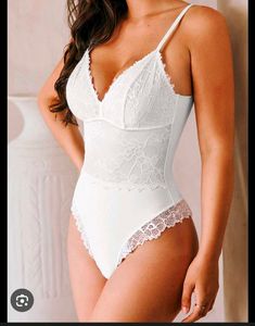 Elegant White Lace Bodysuit
