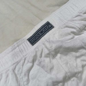 💙 Cottonworld Men's White Briefs