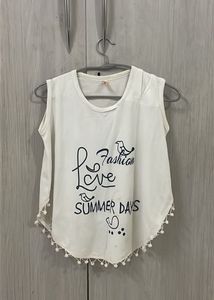 White Crop Top