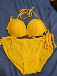 Bright Yellow Bikini Set