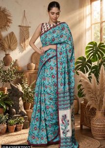 Beautiful Floral Print Saree
