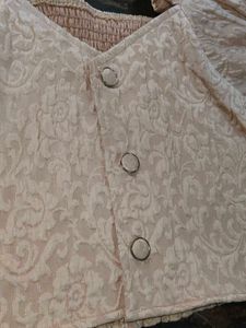 Cute Detailed Baby Pink Top🩷