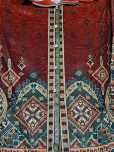 Elegant Velvet Printed Co-ord Set