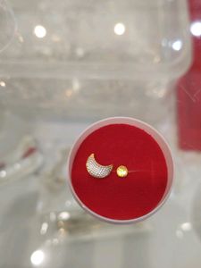 Dainty Gold Moon & Star Stud Earrings