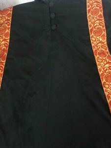 Deziner pure black georgette long gown