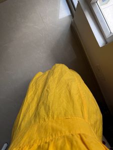 Yellow Linen Cotton Maxi Dress