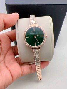 MICHAEL KORS DIAMOND STUDDED SLIM WATCH FOR LADIES