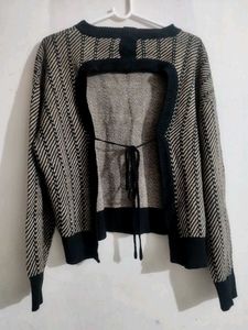 set of 2 Chic Chevron Knit Sweater &amp; turtle nec