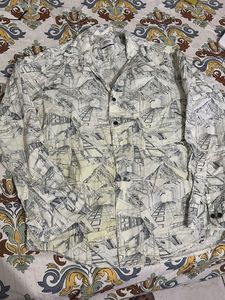 Men's Graphic Print Long Sleeve Shirt