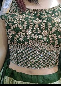Embellished Green Ethnic Lehenga