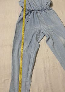 Light Wash Denim Jumpsuit