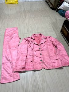 Pink Blazer With Pant