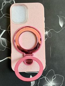 iPhone 16,17 Case Shimmer Stand Pink Shimmercover