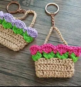 Crochet Bag Keychain