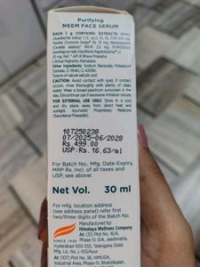 Himalaya Purifying Neem Face Serum