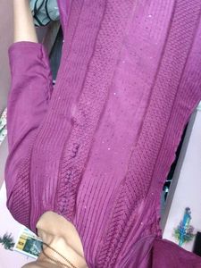 Maroon colour 💜💜Striped Kurta set