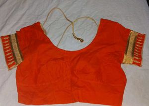 Orange &amp; Gold Blouse