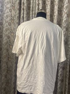 Avon Basic White V-Neck T-Shirt