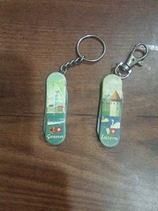 2 vintage Swiss Knife Keychain ,Geneva & Luzern