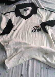 White Striped Polo Shirt