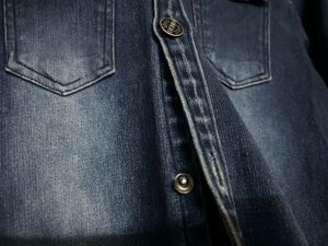 Stylish Denim Shirt with Embellishments