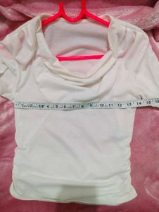 Chic White Long Sleeve Wrap Top