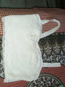 White Embroidered tank top