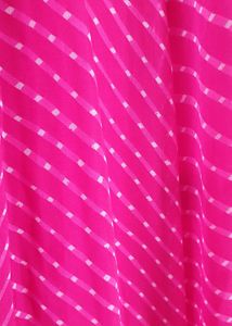 Vibrant Pink Leheriya Anarkali Dress